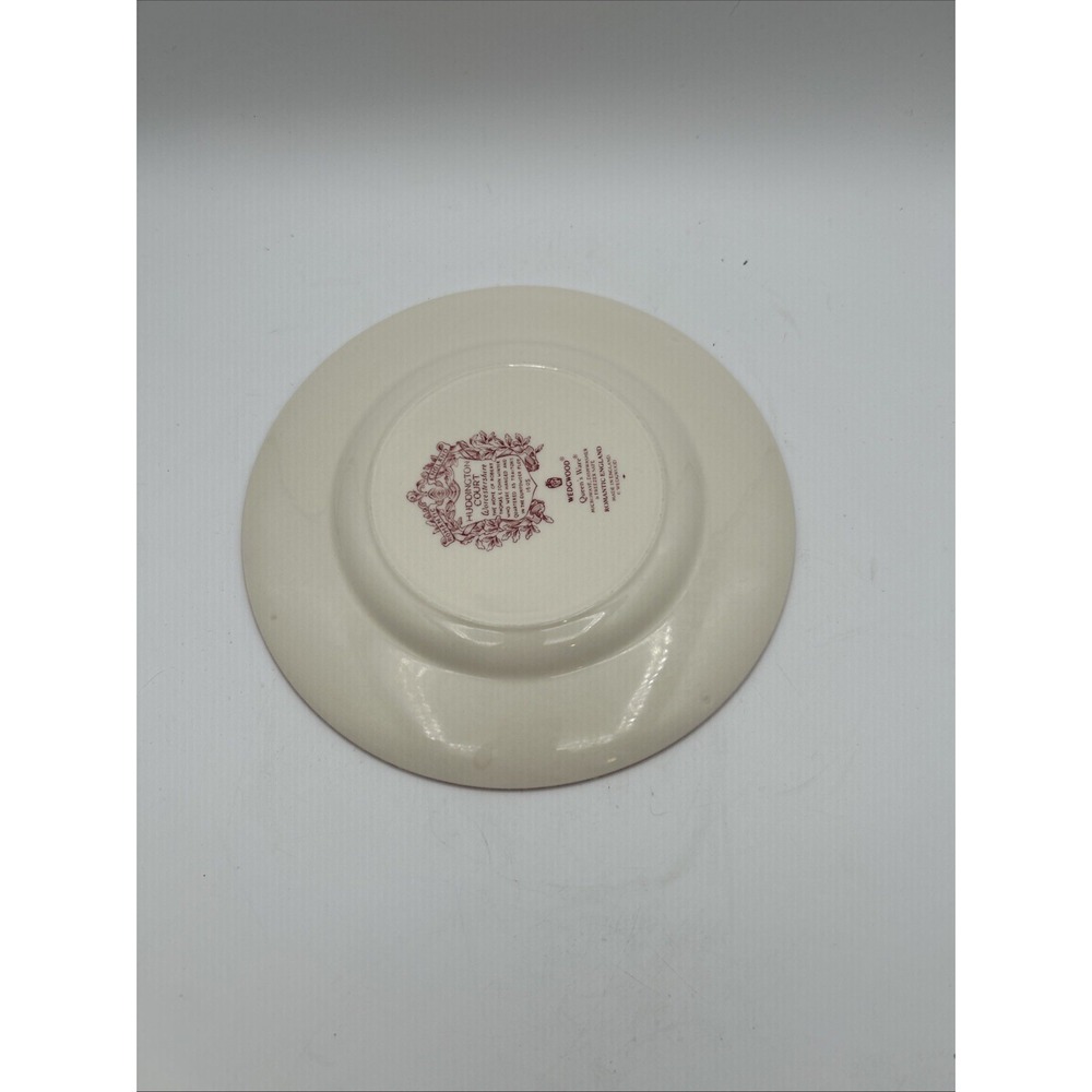 Wedgwood Huddington Court Plate 8" Pink Toile Queens Ware Romantic England Decor - Picture 6 of 6